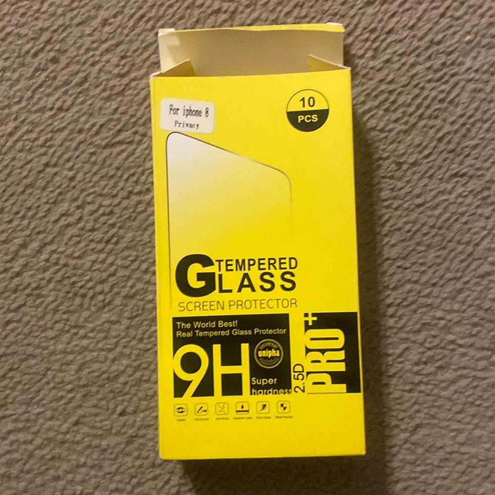 iPhone 8 Tempered glass screen protectors (privacy )